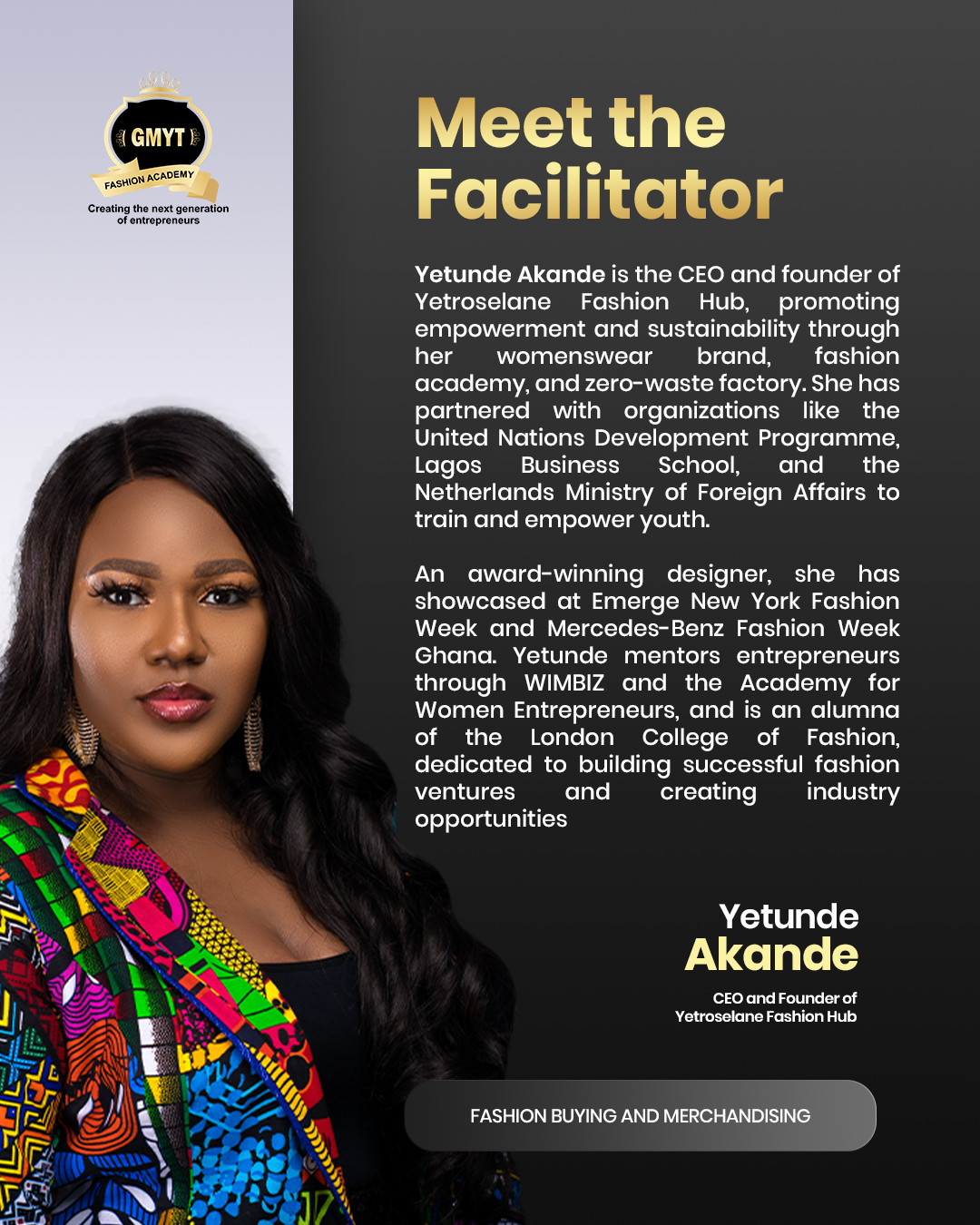 Facilitator Yetunde